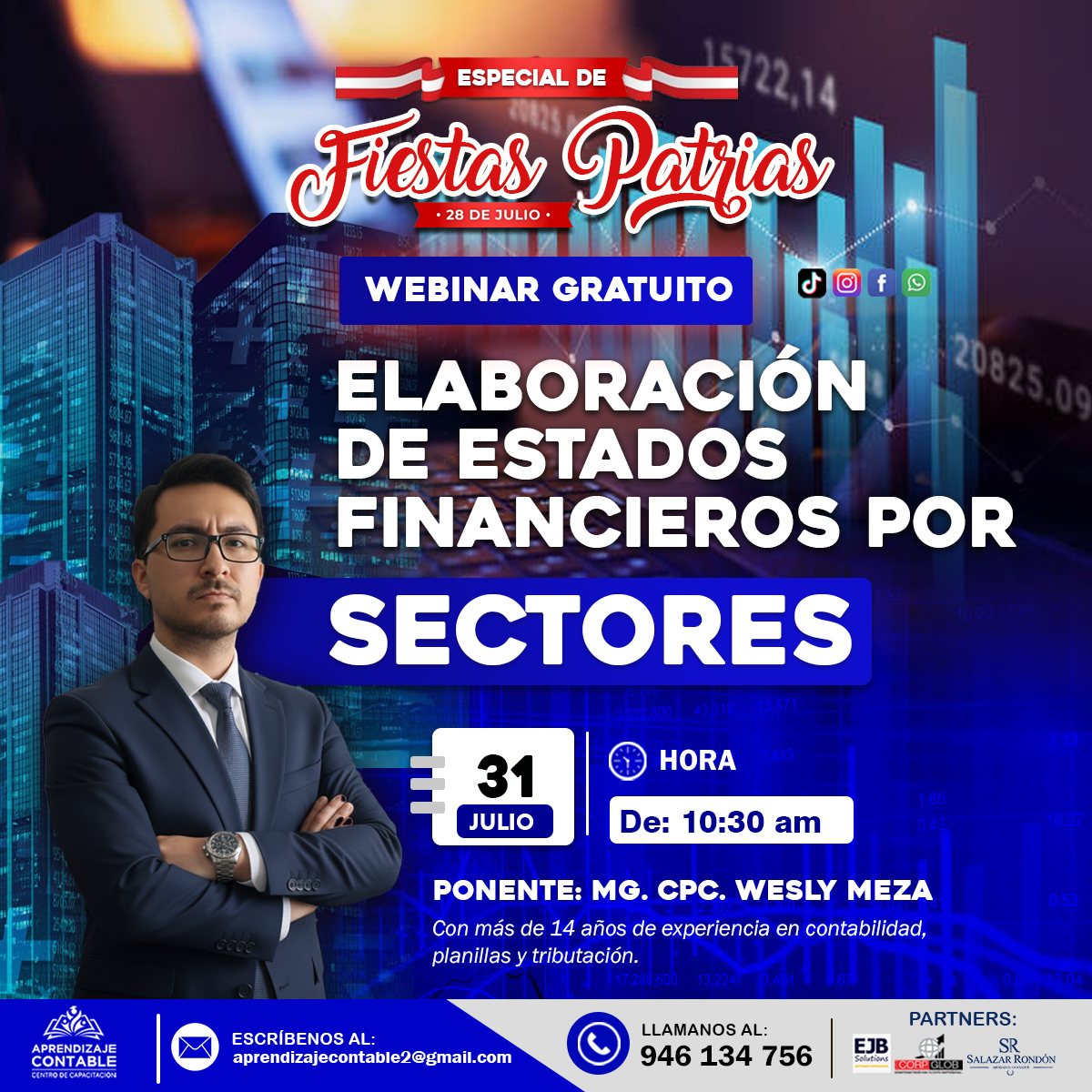 Webinar ELABORACIÓN DE ESTADOS FINANCIEROS POR SECTORES